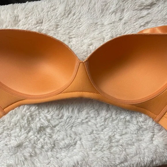 Ashley Stewart Lace Side Smoothing Wireless Bra Papaya 38D - Picture 11 of 16